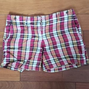 Plaid j crew shorts
